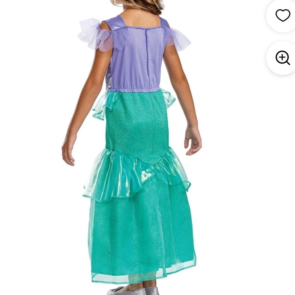 NWT! Disney The Little Mermaid Ariel Princess Dress Costume M 7/8 - Picture 2 of 8